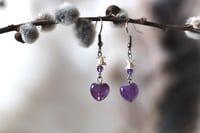 Image 1 of Orecchini Vertebre di Serpente e Ametista