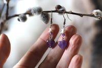 Image 4 of Orecchini Vertebre di Serpente e Ametista