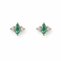 Image 1 of Renee Emerald Earring