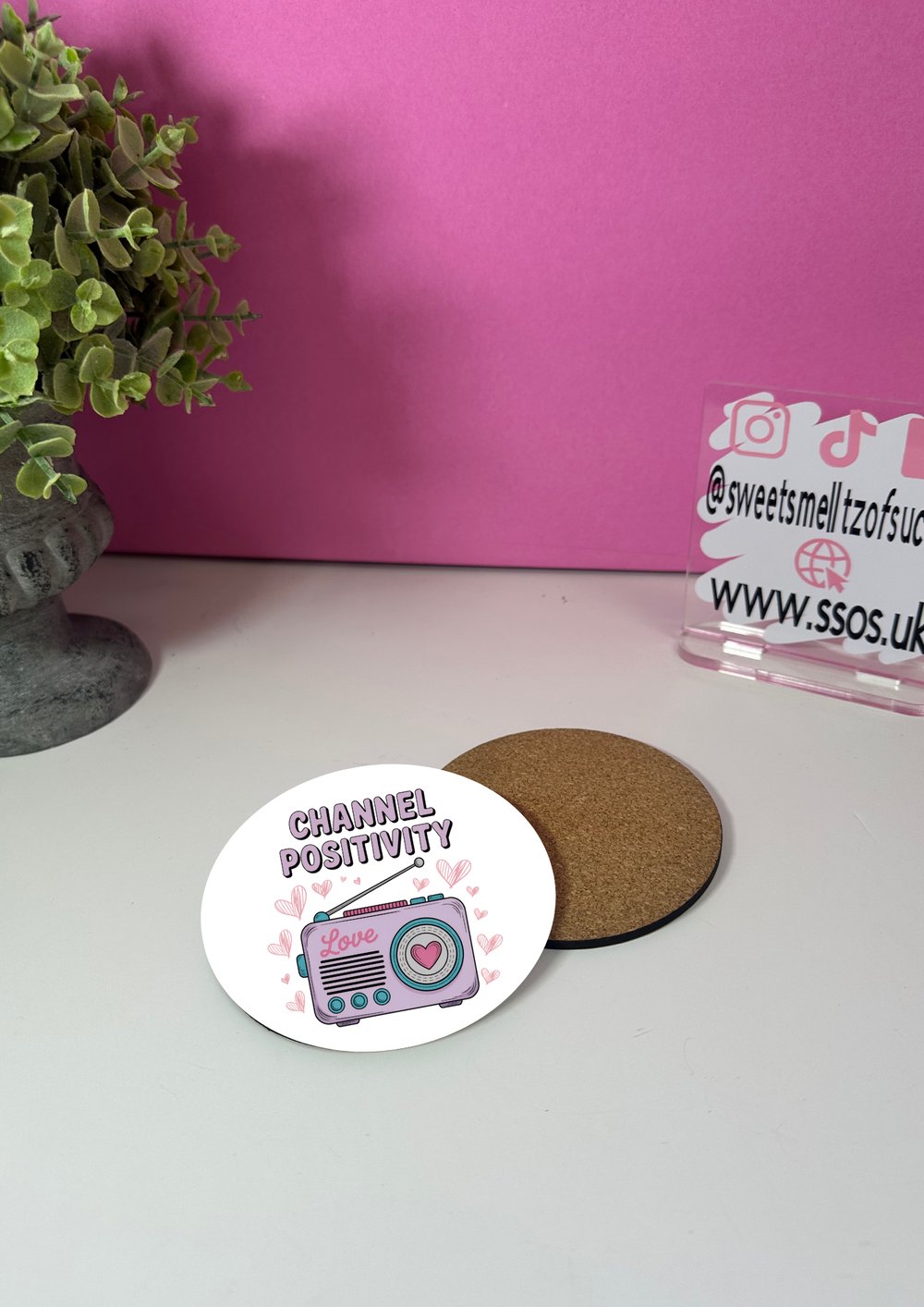 Image of 'Channel Positivity' Coaster