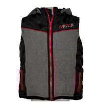 Image 2 of ENYCE New York Boys Puffer Vest Size 7 | Black Gray Red | Pre-Owned Kids Outerwear