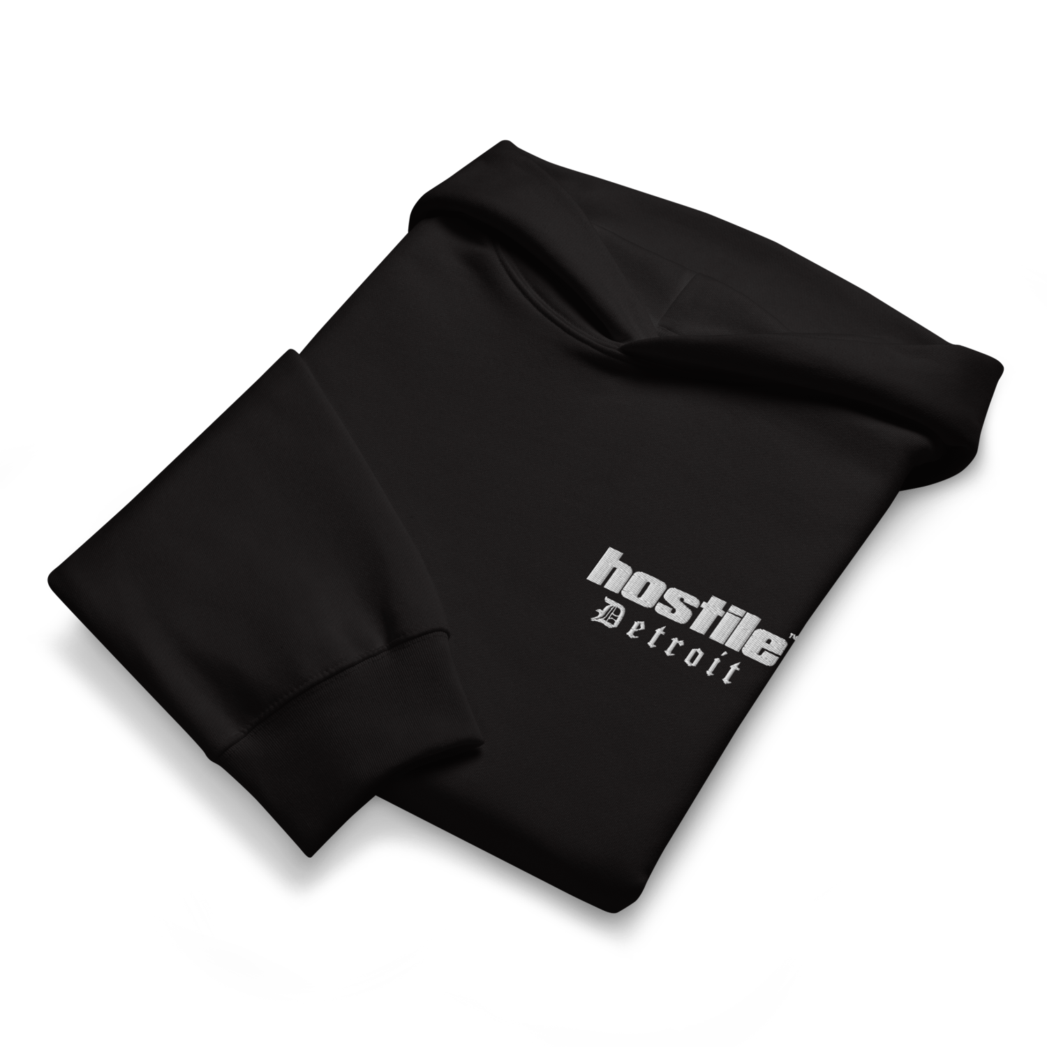 Image of Hostile Detroit embroidered hoodie