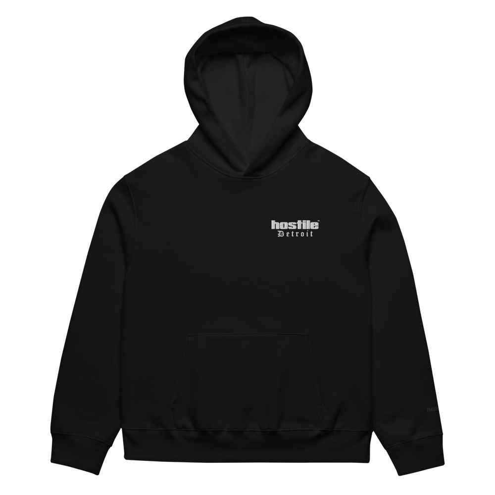 Image of Hostile Detroit embroidered hoodie