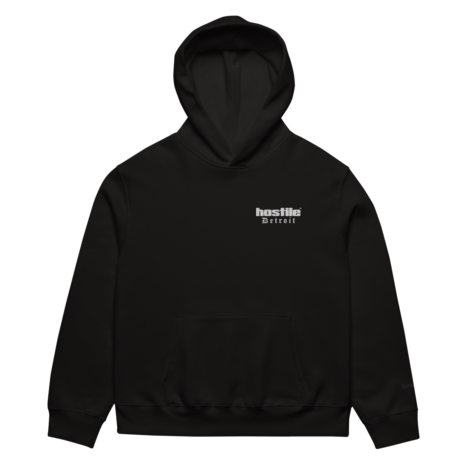 Image of Hostile Detroit embroidered hoodie