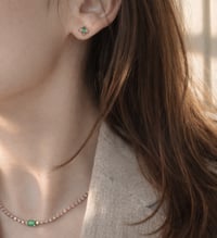 Image 2 of Renee Emerald Earring