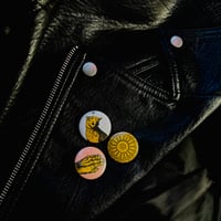 Image 3 of NEW! "PICK YOUR BATTLES" PIN BUTTON SET