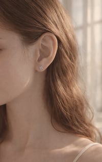 Image 4 of Pink Clover Earring