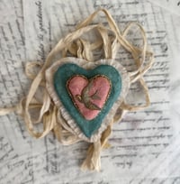 Image 1 of Spun cotton swallow heart 