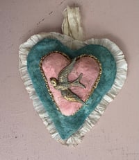Image 3 of Spun cotton swallow heart 