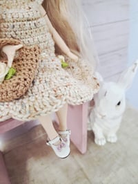Image 5 of One of a Kind Blythe Doll Dressed in Handmade Crochet Outfit with Mini Purse – Collector Doll