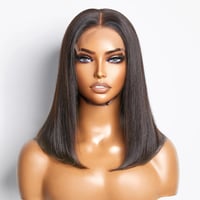 Image 1 of r 5x5 Glueless Lace Closure Bob Wig 150% Density Straight