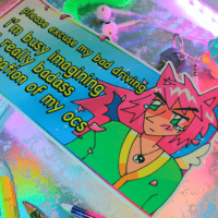 Image 2 of "Imagining OCs" Bumper Sticker