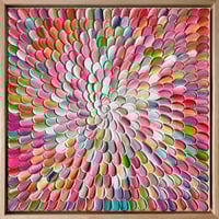 Image 2 of 'Blooms 41', diptych - 43x43cm each, FRAMED