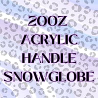 Image 1 of 20OZ ACRYLIC HANDLE SNOWGLOBE