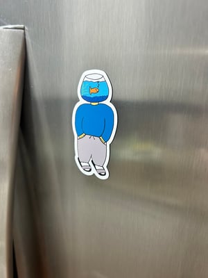 Image of Fishbowl Steve Magnet