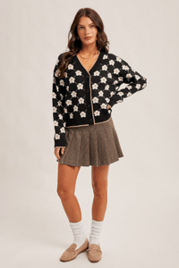 Image 8 of Bouquet Cardigan in Terracotta or Black