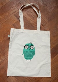 Bike Owl tote bag