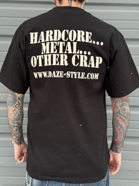 Image 3 of PINBALL LOGO / HARDCORE METAL OTHER CRAP SHIRT (BLACK/BROWN)