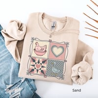 Image 3 of Quilt Frame Crewneck