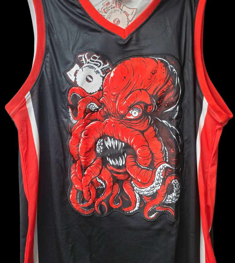 Image of LSP : RED KRAKEN BASKETBALL Jersey