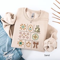 Image 3 of Orange & Green Granny Crewneck