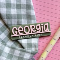 Image 1 of Name badge - underline style 