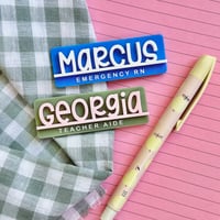 Image 2 of Name badge - underline style 