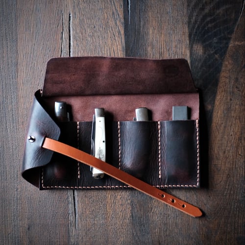 Image of Old Dutch Pocket Knife Roll (tobacco/cognac)