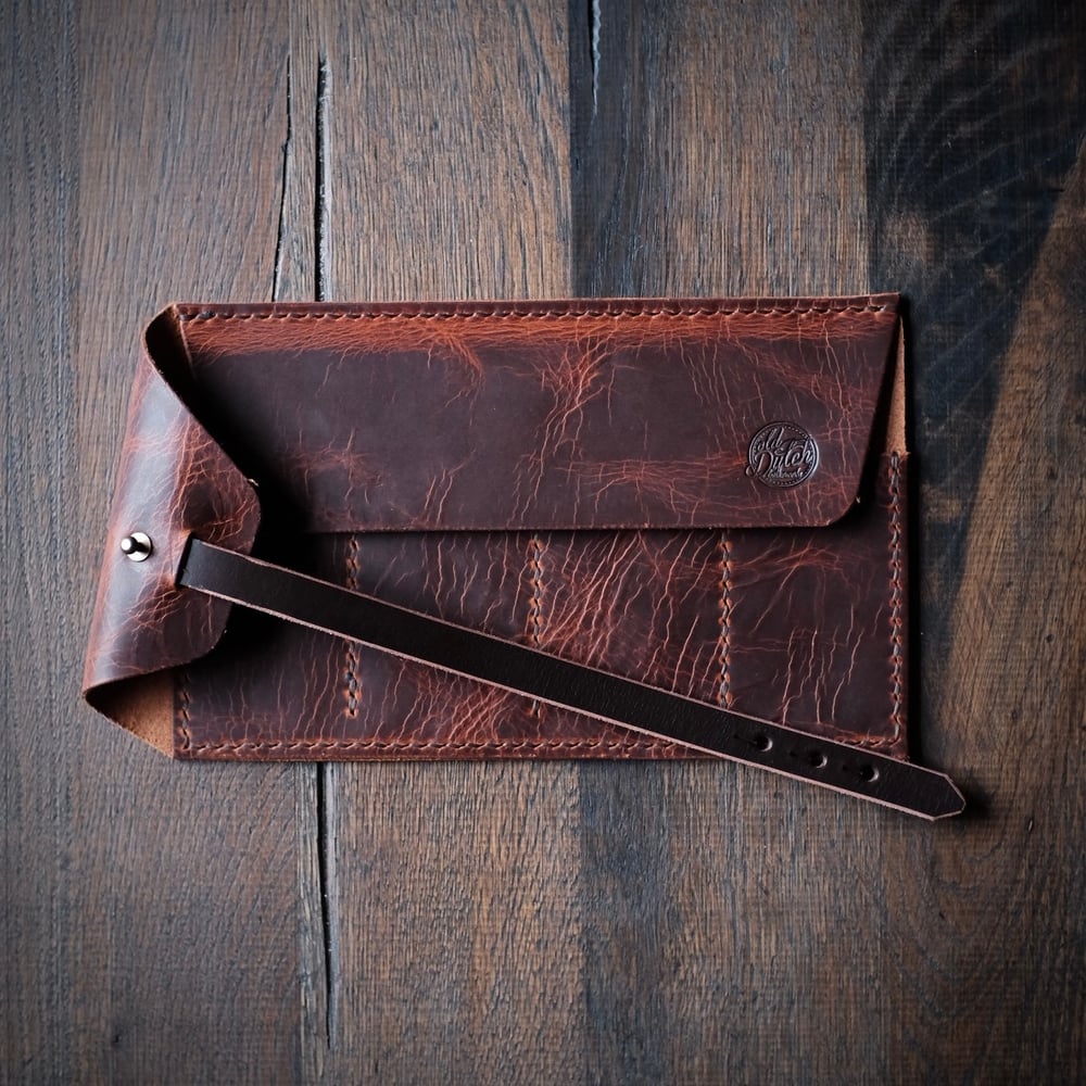 Image of Old Dutch Pocket Knife Roll (Cognac/Dark Havanna)