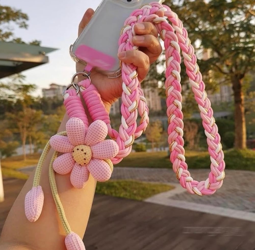 Image of Flower Crochet Phone Lanyard 🌼