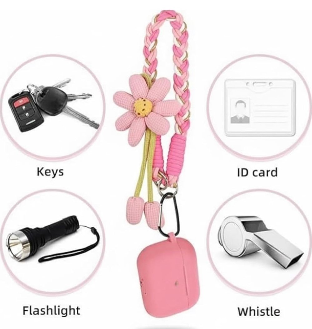 Image of Flower Crochet Phone Lanyard 🌼