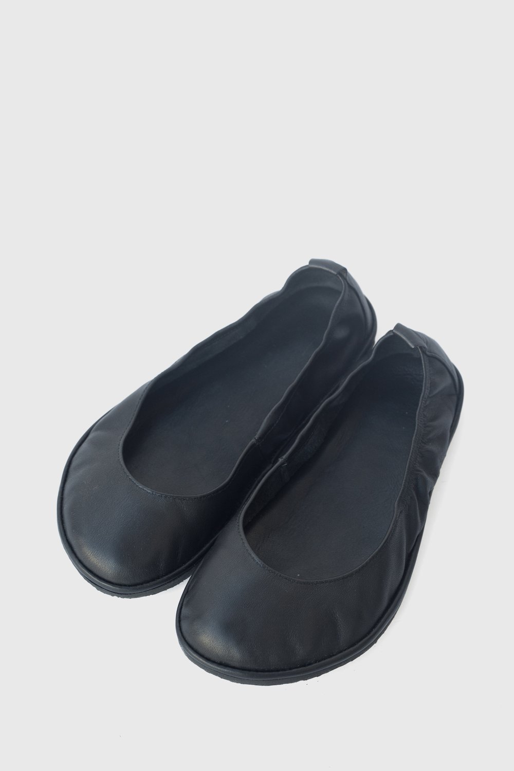 Image of Lotus in Black Matte - Leather Ballet flats - 34.5EU
