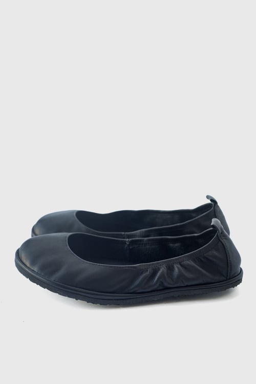 Image of Lotus in Black Matte - Leather Ballet flats - 34.5EU