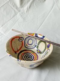 Image 1 of circles doodle bowl