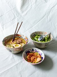 Image 2 of cobalt kimchi bowl