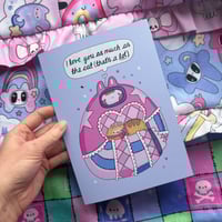 Image 1 of ‘I love you as much as the cat’ Occasion  Card