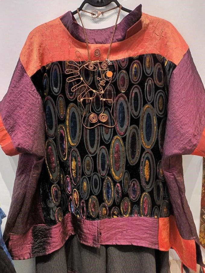 Image of jewel colors top, one size fits all