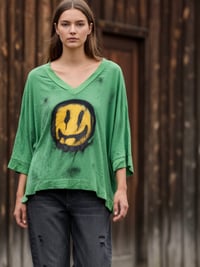 Image 1 of SMILE •  VISKOSE classic shirt ⛧°。Ibiza ⛧°。boho ⛧°。onesized