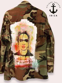 Image 2 of Frida ¥ viLLaGe punK ¥ IbiZa ¥ camouflage ¥ JaCket ¥ upCycliNg ¥ festiValVibe ¥