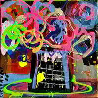 Image 1 of  Neon Flowers Glow at Night 