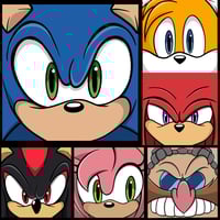 Sonic & Friends Print