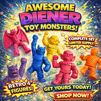 Image 1 of The 1970s-style 4-inch plastic figure lot of 8