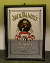 Image 2 of Set of 4 Pun/Bar Whiskey Mirrors - Jack Daniels x2, Jim Beam, & Johnnie Walker