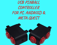 Image 1 of USB pinball controller for PC/Android/Meta Quest