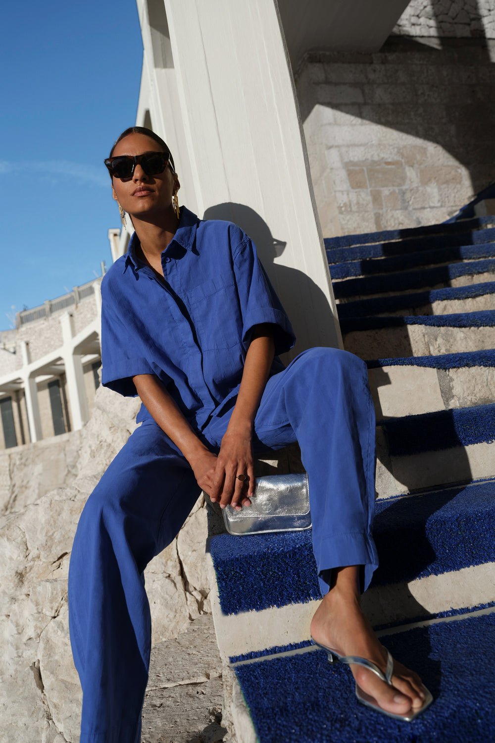 Image of 2-Pantalones azul añil Jack Balloon azul blue