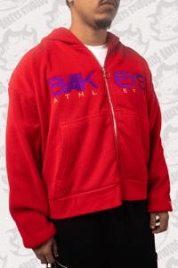 Image 2 of BAKEY'S WAFFLE RED HOODIE
