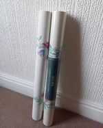 1990s Vintage Laura Ashley Wallpaper Rolls - Sweet Pea White Floral Flowers - (Set of 2 Rolls) thumbnail 7