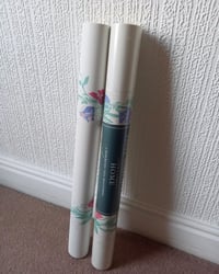 1990s Vintage Laura Ashley Wallpaper Rolls - Sweet Pea White Floral Flowers - (Set of 2 Rolls) – detail view 7