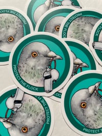 Image 3 of Protect the Flock Sticker 