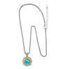 14K GOLD PLATED NECKLACE ( TURQUOISE) STONE